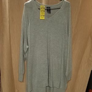 *379 Faded Glory Grey light weight sweater size 4x